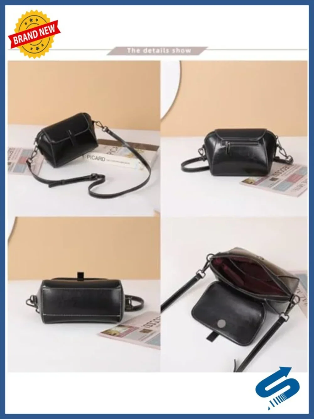 Genuine Leather Mini Small Crossbody Shoulder Bag